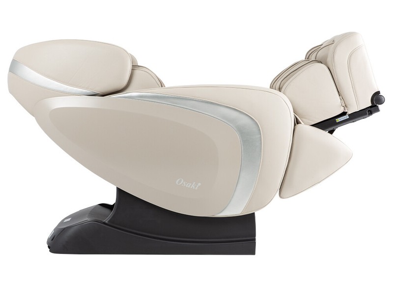Osaki OS-Pro 3D Admiral L-Track Foot Roller Zero-G Heated Massage Chair Taupe