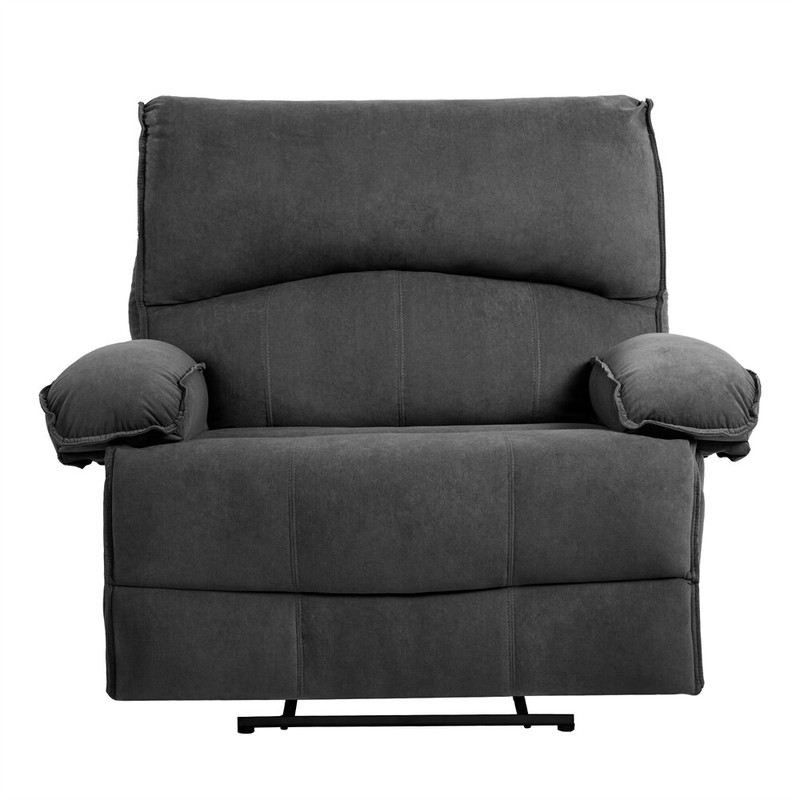 27.5" Oversized Manual Recliner Chair Sofa with Heating Vibration Capacity 350lb gallery