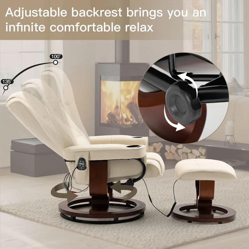 Full Body Electric Massage Recliner Chair with Pillow. Weight Capacity 300 lbs gallery