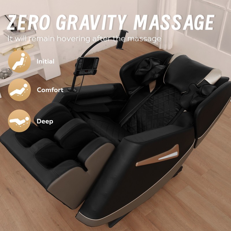 Shiatsu Massage Chair Zero Gravity Recliner Chair w/5 Modes for Relaxing Black gallery