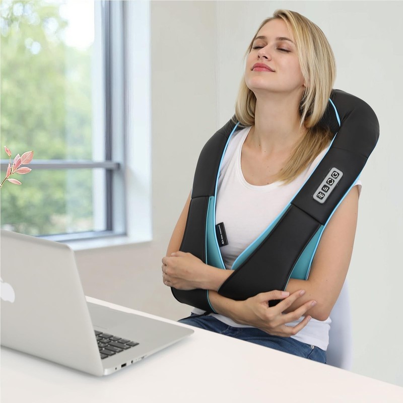 Mo Cuishle Shiatsu Neck Massager for Pain Relief – Deep Kneading Back Shou gallery