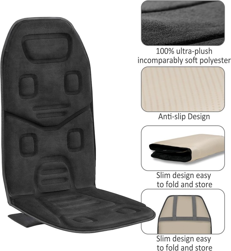 Universal Fit Deep Tissue Vibration Chair Massager - Safe & Reliable Gift Option gallery