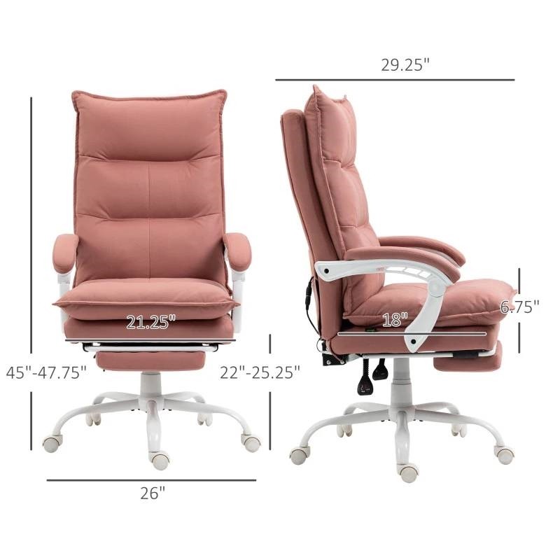 Salmon Double Padded Heated Executive Office Chair with Massage Function gallery
