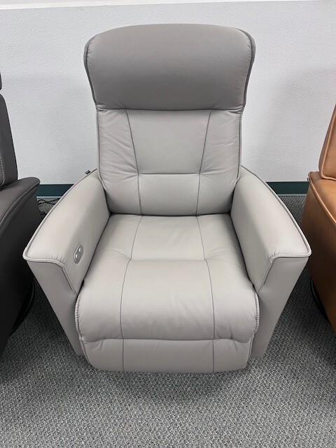 Fjords Harstad Swing Swivel Relaxer Power Recliner – Leather NL FOG