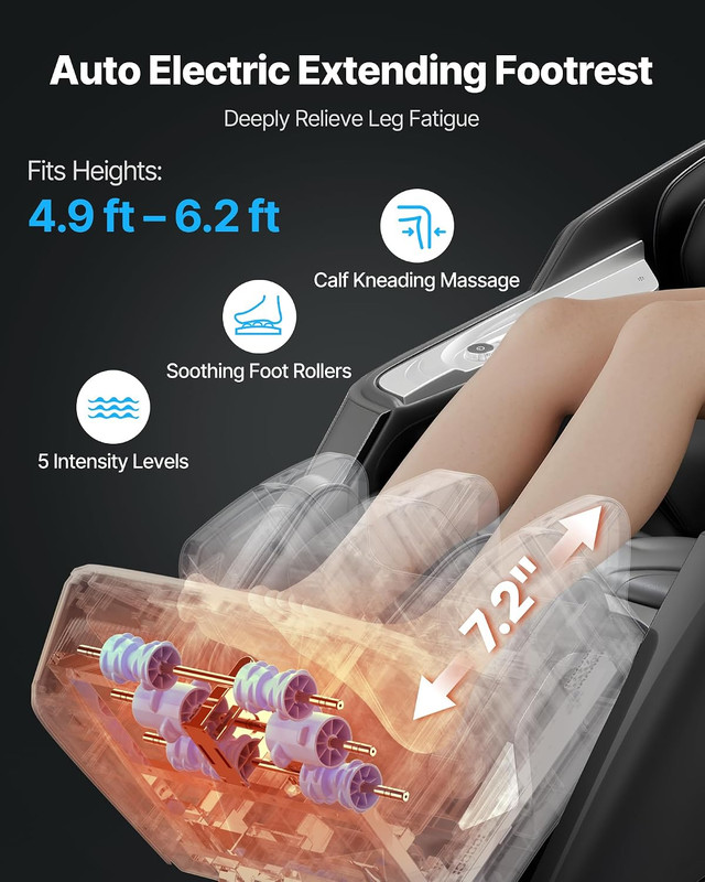 4D Full Body Massage Chair with AI Control & Yoga Stretch - Relax at Home! gallery