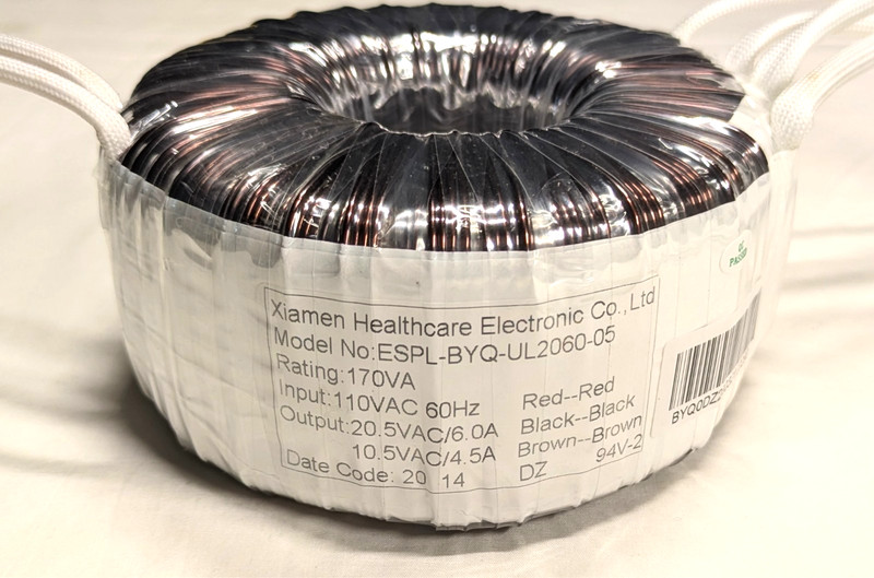 Cozzia CZ-640 Massage Chair Transformer Coil 110 VAC to 20.5VAC and 10.5VAC gallery