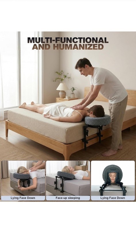 Adjustable Massage Headrest with Arm Rest - Portable Home Massage gallery