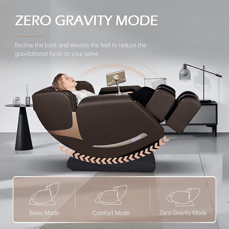 Zero Gravity Full Body Massage Chair with Dual-core S Track LCD Remote Bluetooth gallery