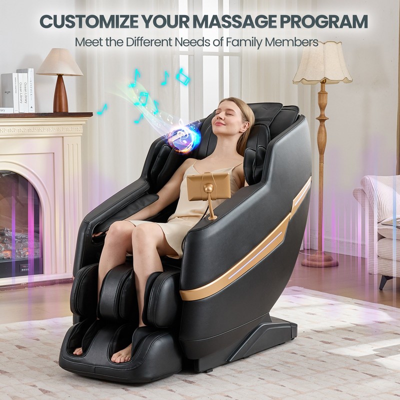 Zero Gravity Full Body Recliner Massage Chair 8 Points, Shiatsu,Foot Roller,Heat gallery