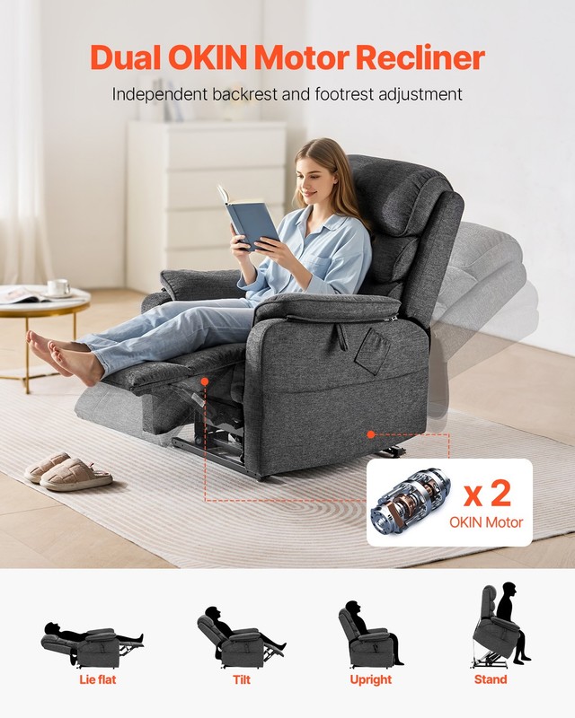 Uimoso Power Lift Recliner Chair for Elderly Heat and Massage Electric Recliner gallery