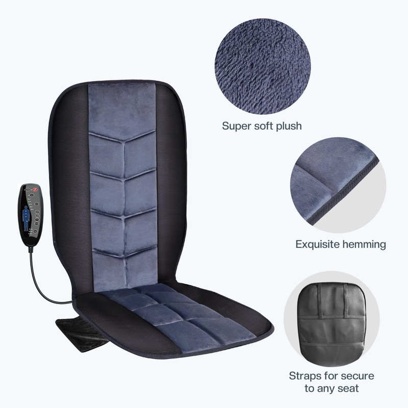 Massage Chair Pad with Heat & Vibration, 10 Motors, 5 Modes, Timer - Relaxation gallery