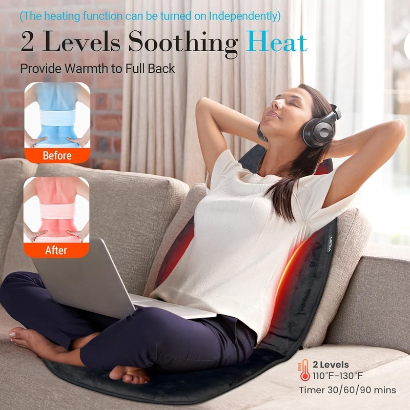 Vibrating Massage Pad with Heat – Perfect Gift for Stress Relief & Relaxation gallery