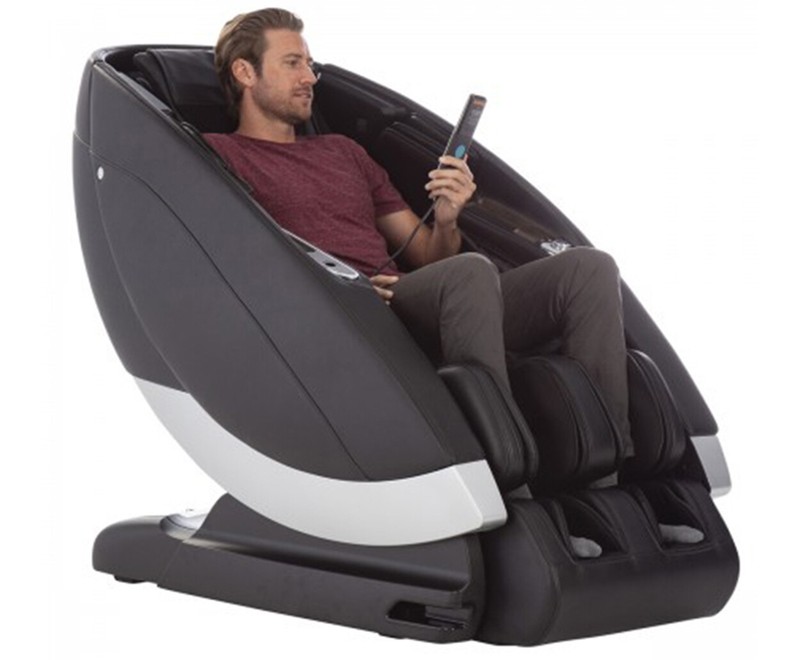 Gray Human Touch Super Novo Zero Gravity 4D S and L Track Massage Chair Recliner