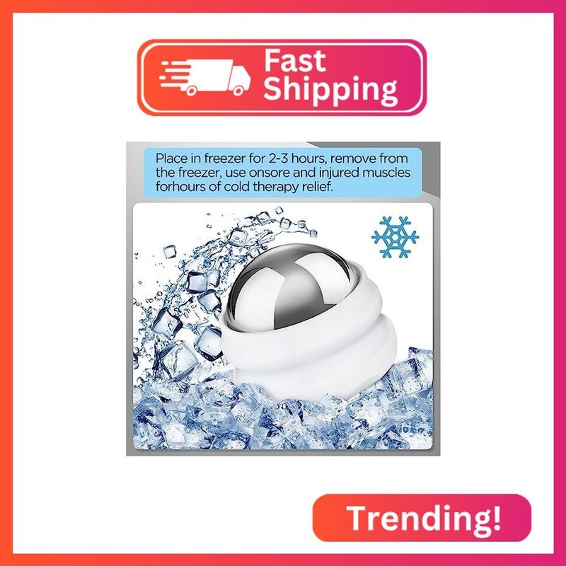 YESMET Cold Massage Roller Ball, Massage Ball for Cold & Heat Therapy Relief, Ro gallery