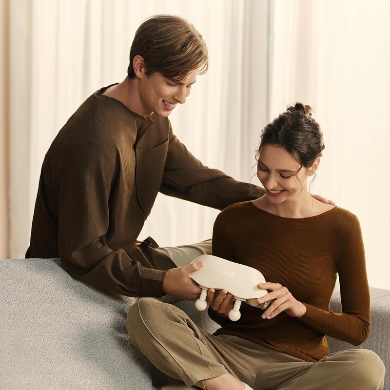 SKG HS500 Cordless Neck & Shoulder Massager - Deep Tissue Shiatsu with Heat gallery