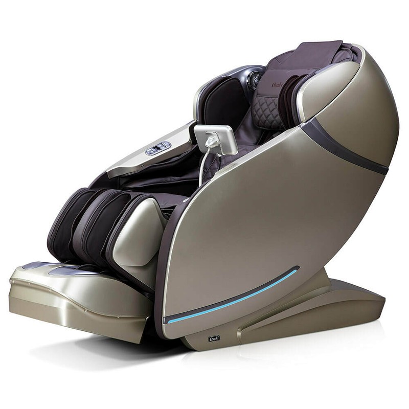 Osaki OS-Pro First Class 3D Massage Chair Zero Gravity Recliner – Brown/Beige