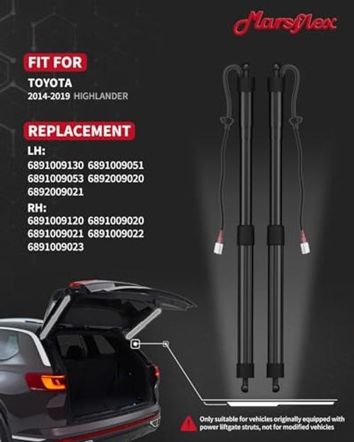 Liftgate Actuator Compatible with Toyota Highlander 2014-2019 Electric Rear gallery