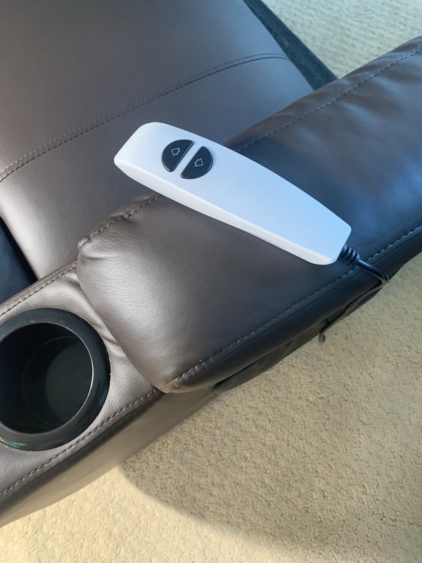 Latitude Run Power Lift Recliner w/ Heat Massage, Faux Leather, USB, Brown gallery