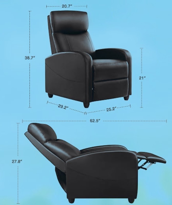 Recliner Chair With 8 Massage Modes and Timer Control, Brand New gallery