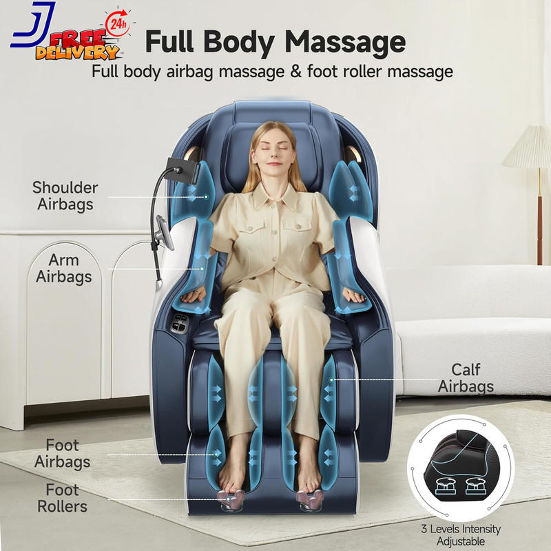 2026 Massage Chair Full Body Zero Gravity Sl-Track Massage Recliner with Added gallery