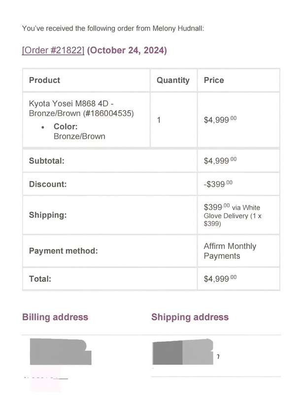 Kyota M868 Yosei 4D Massage Chair – Zero Gravity, 49" L-Track, Heat, Foot... gallery