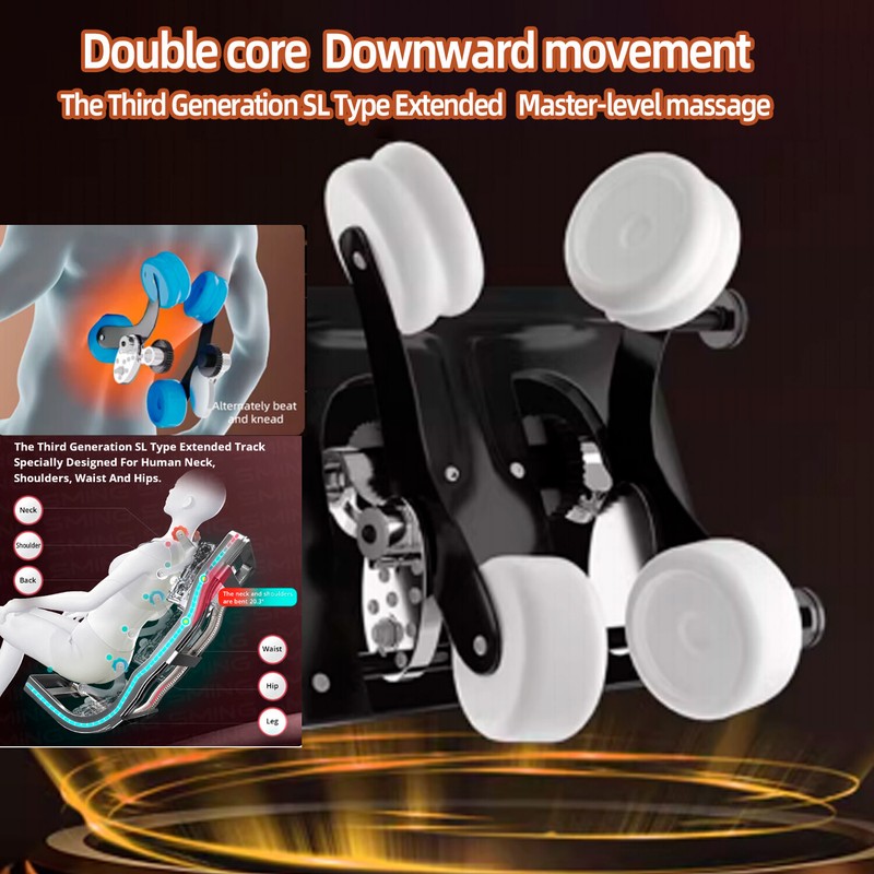 3 Year Warranty Dual core movement Full Body Airbag Zero Gravity Massage Chair gallery
