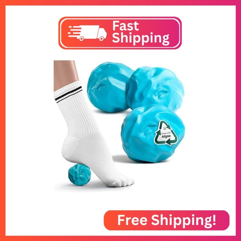 Oceanfoam Wave Massage Ball Roller – Textured Lacrosse Ball for Plantar Fasciiti