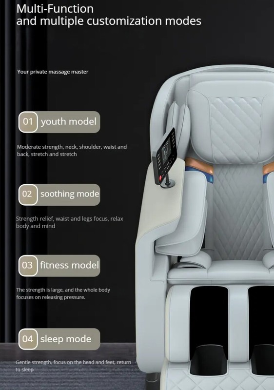 Luxury Full Body 4D Zero Gravity Massage Chair Heating SL Foot 180° Bluetooth gallery