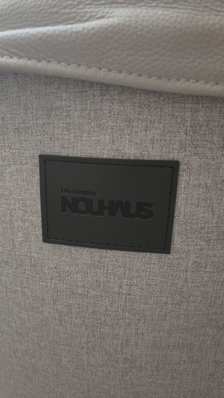 Nouhaus White Solid Massage Chair Cushion with Headrest & Ottoman Footstool gallery