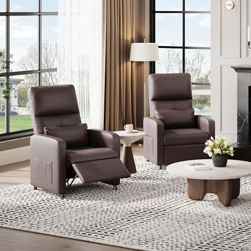 Electric Power Recliner Chair, Tall Back PU Leather Sofa, Ergonomic Padded gallery