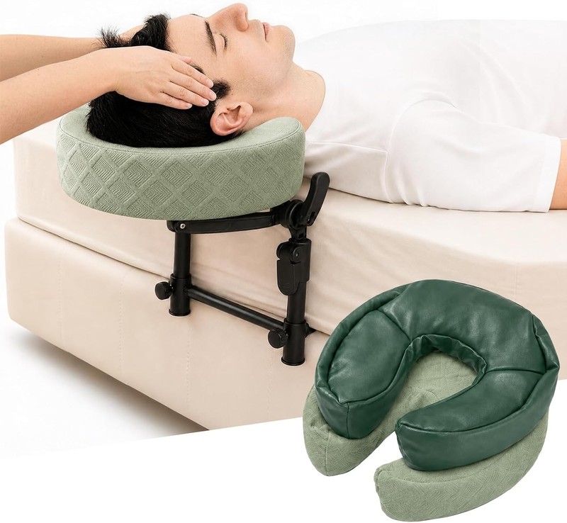Ultra-Lightweight Massage Headrest for Bed - Hygienic & Portable Design gallery
