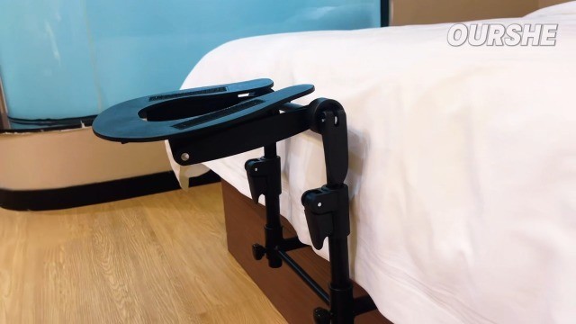 Adjustable Massage Headrest for Bed & Table, 2 Washable Pillowcases - Green & Pi gallery