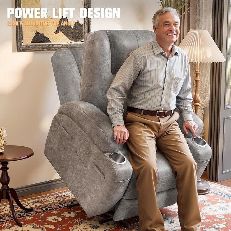 Electric Recliner Chair W/ Vibration Massage & Storage Options Relaxation New gallery