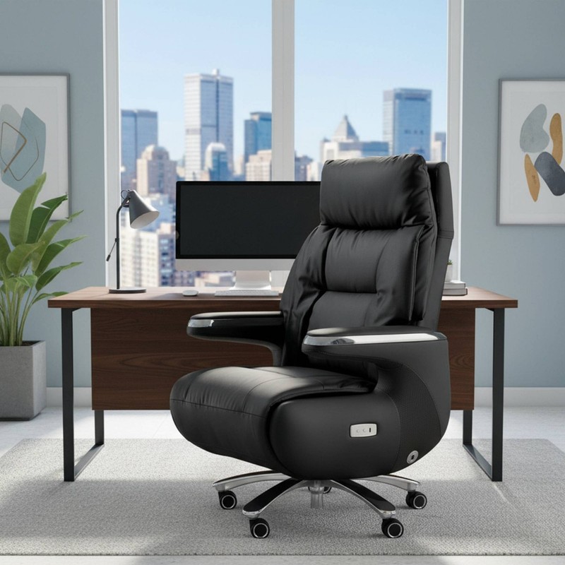 Managerial Office Chair Highrear Reclining Office Chair Padded gallery