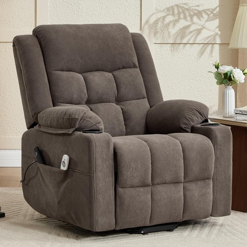 Electric Power Lift Recliner Chair Sofa with Massage and Heat for Elderly USB gallery