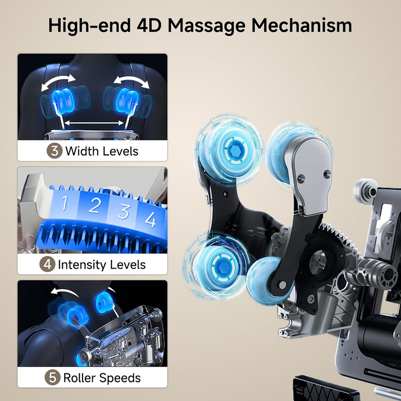 4D Zero Gravity Massage Chair - Full Body Relaxation with 20 Auto Modes gallery