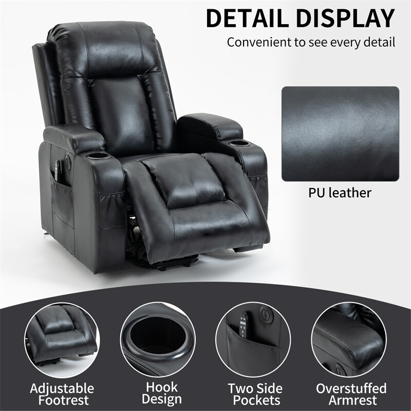 Position Single Motor Up to 350 LBS Power Lift Recliner Chair for Elderly gallery
