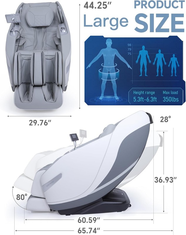 Full Body Zero Gravity, 3D ‌SL-Track Shiatsu Massage with Unique gallery