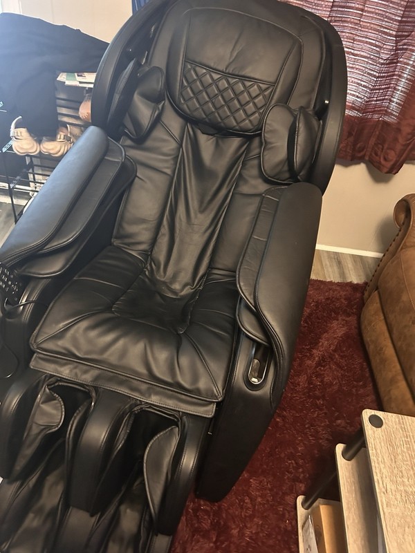 Corenine 8825 Black Faux Leather Massage Chair Heated Shiatsu Vibrating gallery