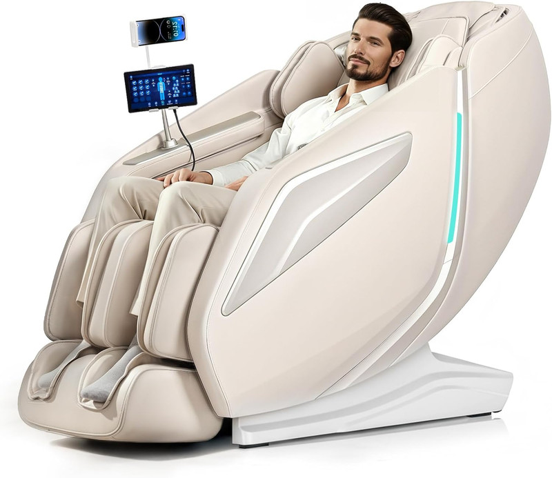 4D Massage Chair Full Body Zero Gravity Recliner – 55“ Sl-Track,15 Auto Modes,11