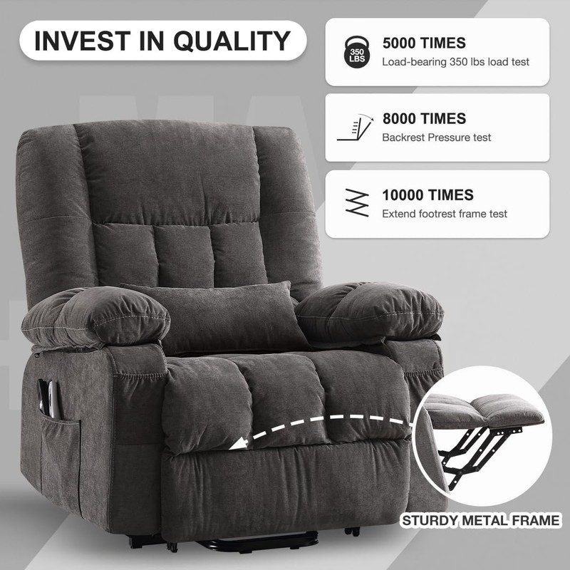 Power Lift Recliner Chair Elderly W/ Vibration Massage & Heating Functions gallery