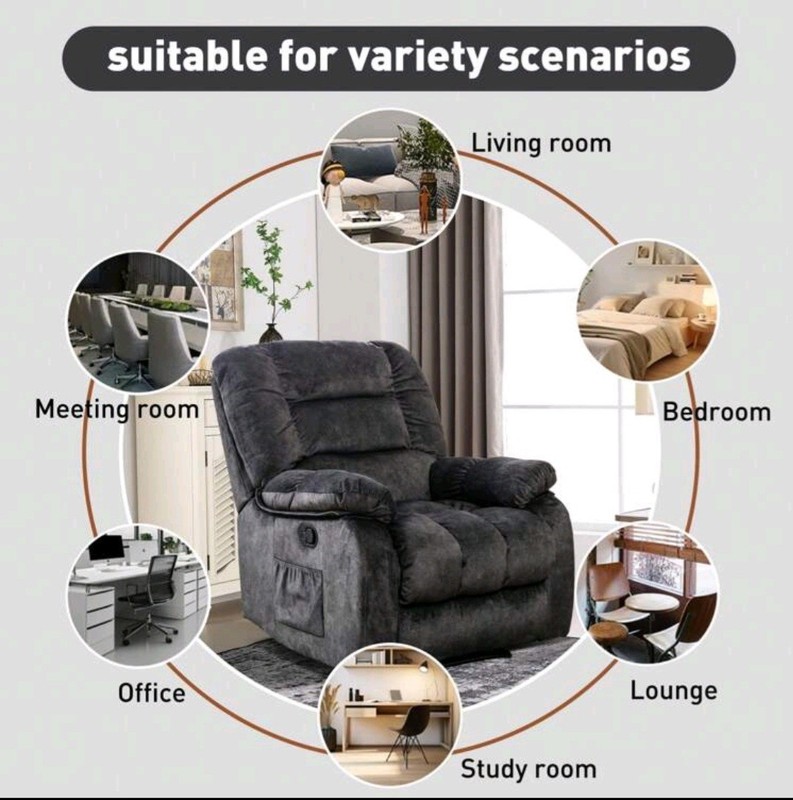 1-Piece Manual Body Massage With Heating Function Sofa Chair Comfortable Elderly gallery