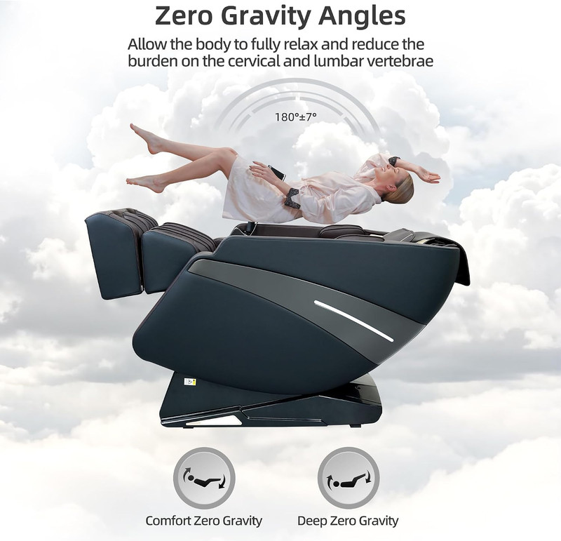4D Shiatsu Massage Chair with Heat & AI Voice Control for Home & Office gallery