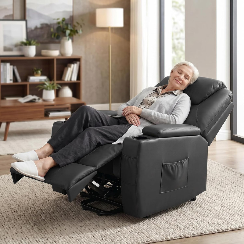 Comfort Power Lift Recliner with Massage, Heat & Storage for Elderly gallery