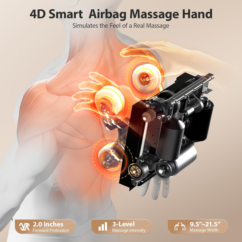 4D Full Body Massage Chair with Zero Gravity, 32 Airbags & AI Voice Control gallery