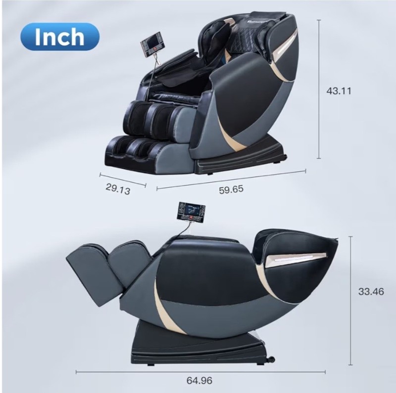 Zero Gravity Full Body Shiatsu Massage chair. Black. Don't miss out on gallery