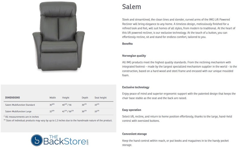 IMG Salem RM276 Medium Power Relaxer Recliner Chair Trend Pacific T415 Leather gallery