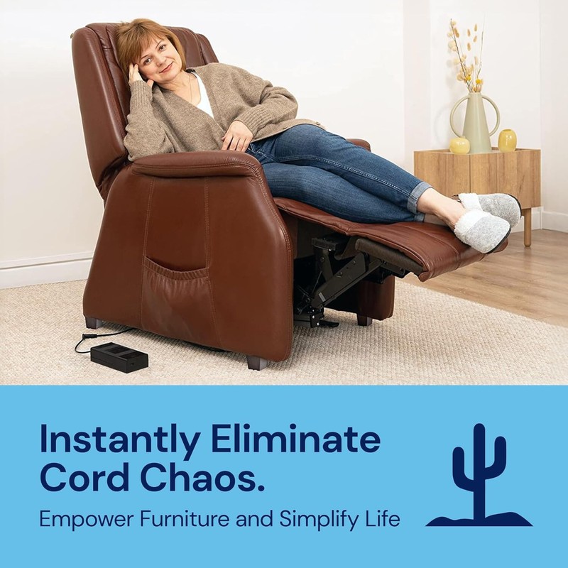 ✅ The Blue Cactus Universal Battery Pack for Reclining Furniture w/ LCD Display gallery