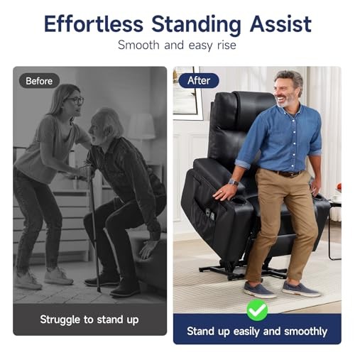 Brage Living Power Lift Recliner Chair for Elderly with Massage & Heat, 160° gallery