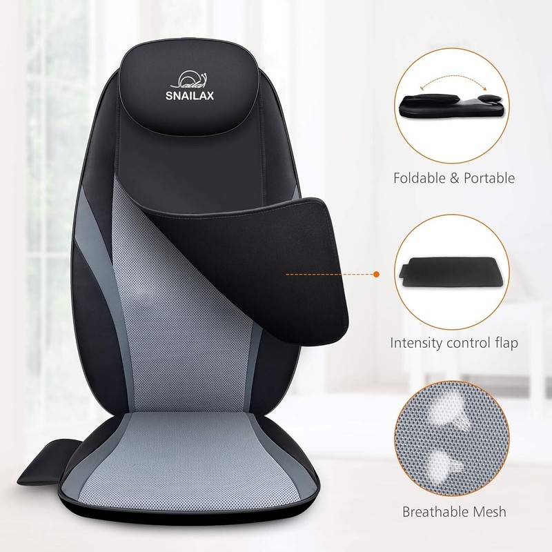 Heated Shiatsu Massage Cushion with Vibration – Perfect Gift for Any Occasion gallery